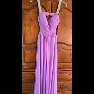 Formal full length dress.